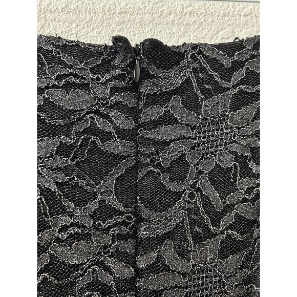 ONYX Nite Womens Size XL Black Lace Overlay‎ Skirt Back Zip Goth Gothic Party - Picture 5 of 10